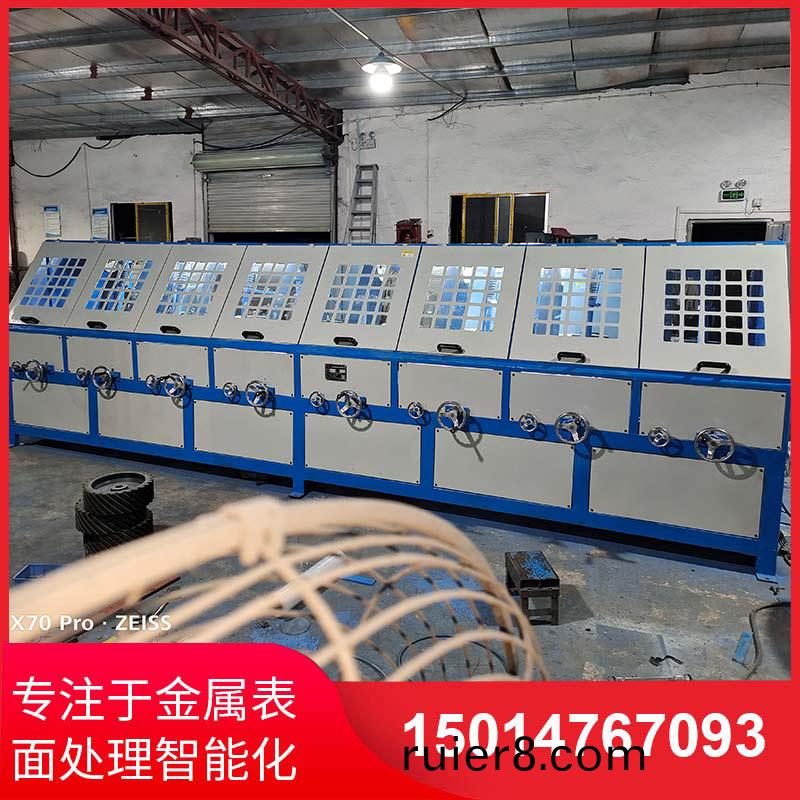 八組圓(yuan)筦(guan)自(zi)動抛(pao)光機(ji)拉(la)絲(si)機(ji)